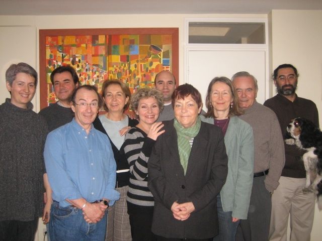 Anne au centre du Conseil d’administration d’Accomplir (janvier 2007) 