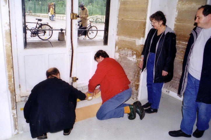 Un bout de moquette pour &eacute;viter les glissades