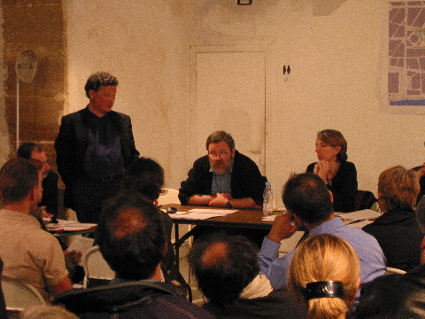 François Weill, président d'ACCOMPLIR et Alain Le Garrec, président de
la SEM Centre