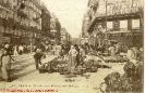 Marché aux fraises rue Turbigo